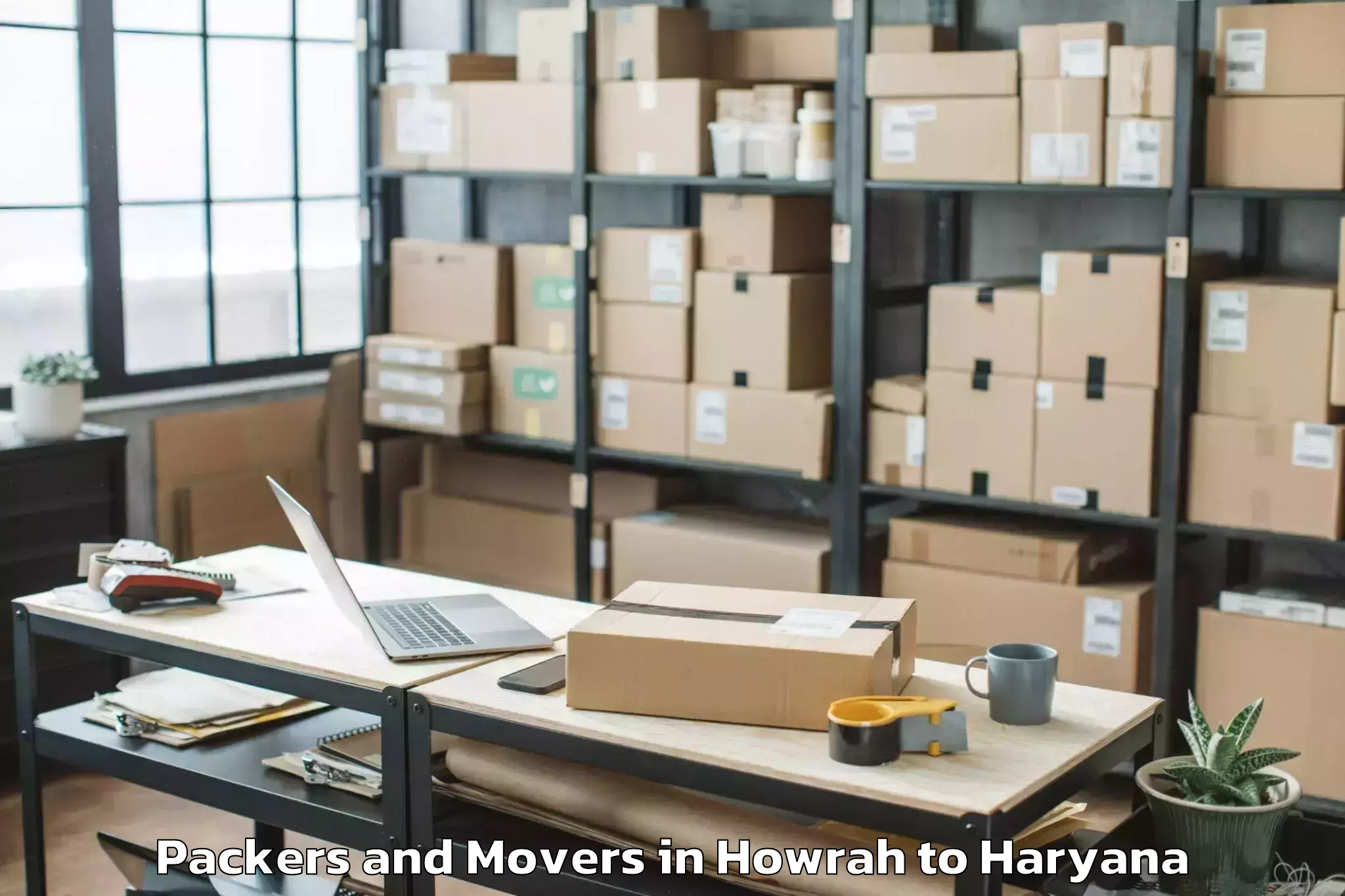 Quality Howrah to Samalkha Packers And Movers